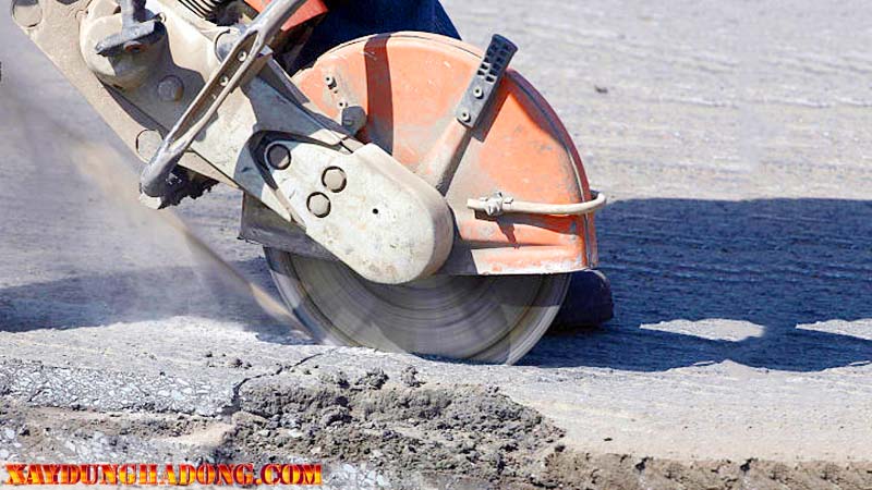 quy trình cắt đường bê tông nhưaj asphalt
