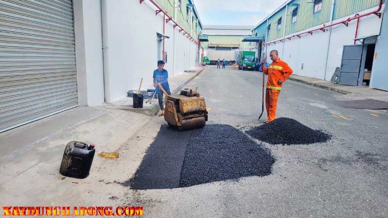 Thi công sửa chữa mặt đường bê tông nhựa để hoàn trả tại hà nội