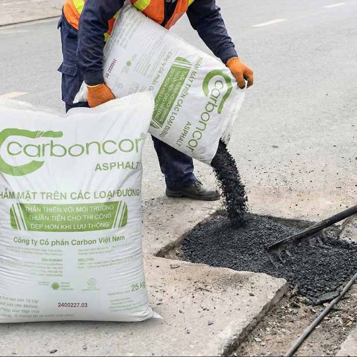 Bước thi công carboncor asphalt đơn giản