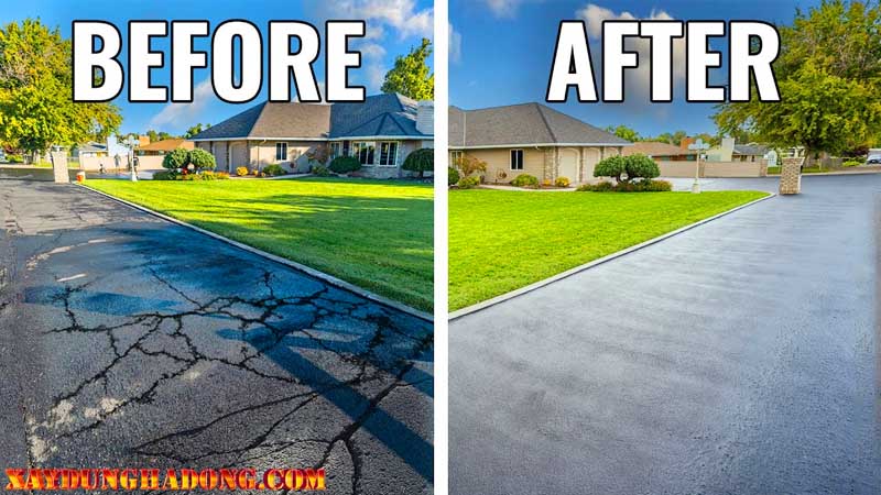 Chuyên vá sửa, cải tạo, thi công hoàn trả đường asphalt bê tông nhựa