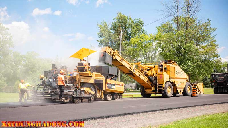 Các bước trong quy trình thi công thảm bê tông nhựa nóng