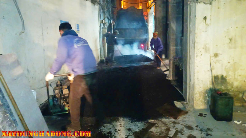 Thông tin dự án thi công sửa chữa mặt đường bê tông nhựa mặt ngõ Võ Thị Sáu, phường Thanh Nhàn, Hà Nội