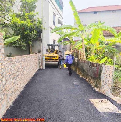 Quy trình thi công thảm bê tông asphalt mặt ngõ tại hưng yên