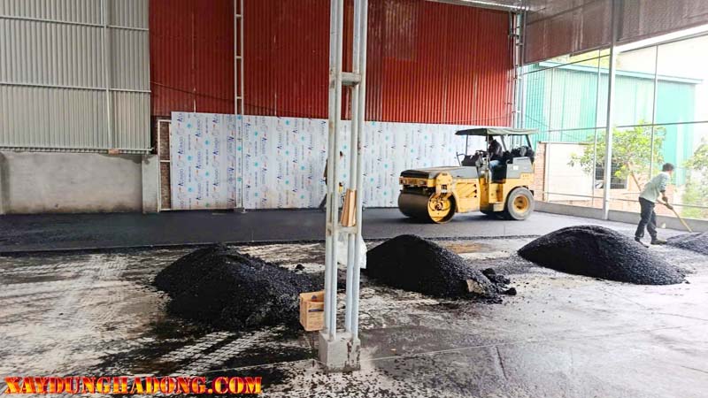 Giới thiệu dự án thi công thảm bê tông nhựa nóng trên nền xi măng