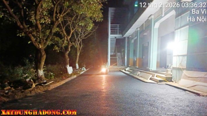 Thông tin dự án Dự án thi công vá sửa mặt đường bê tông nhựa khu nghỉ dưỡng công an tại Suối Hai, Ba Vì, Hà Nội