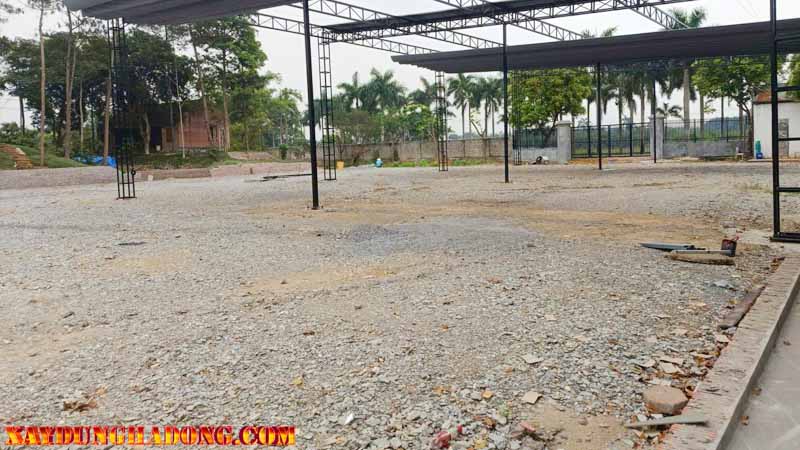 Giới thiệu Dự án rải base và thi công thảm bê tông nhựa sân Pickleball tại Phúc Thịnh, Hà Nội 1.600m2