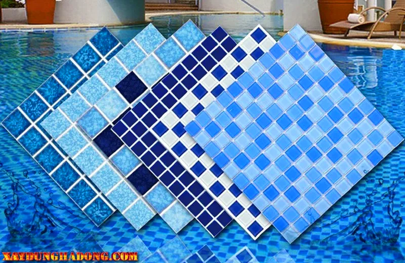 Các loại gạch mosaic bể bơi phổ biến hiện nay