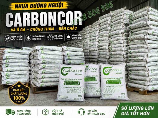 Khi chưa sử dụng, bao vật liệu carboncor asphalt tại miền bắc bảo quản rất dễ