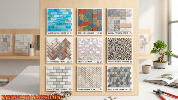 Phân loại các dòng gạch mosaic trang trí tại hà nội