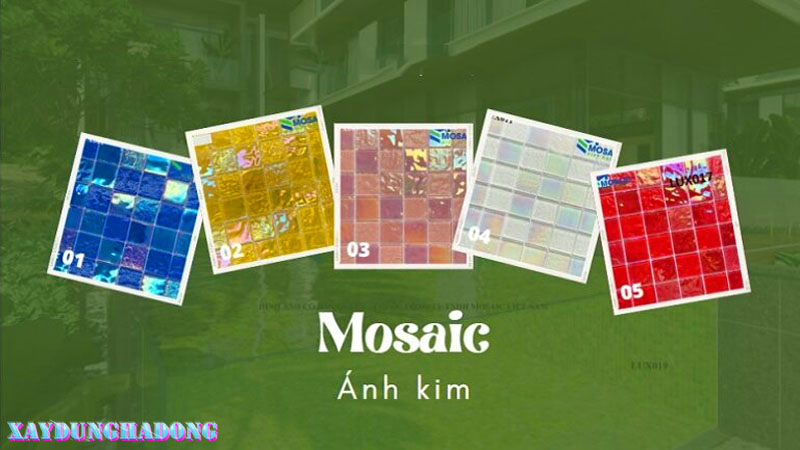 Gạch mosaic khảm ánh kim là gì?