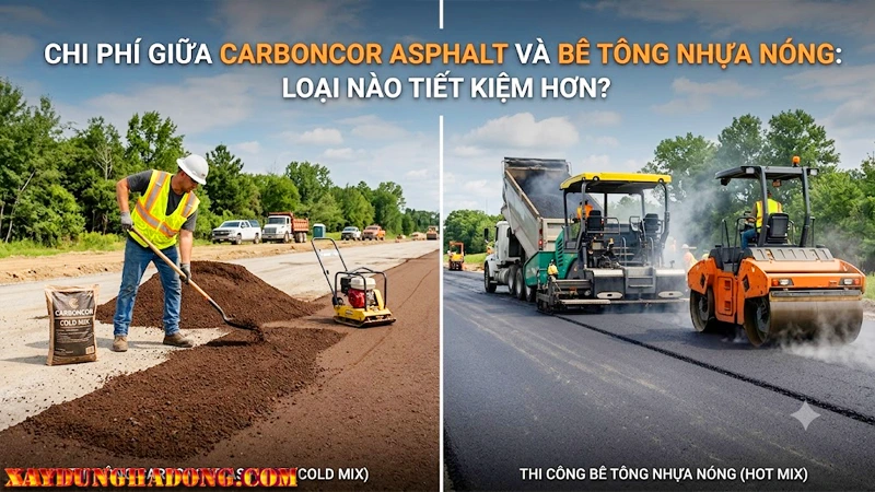 Đánh giá chi tiết khác biệt về chi phí - Ưu điểm tiết kiệm của carboncor asphalt