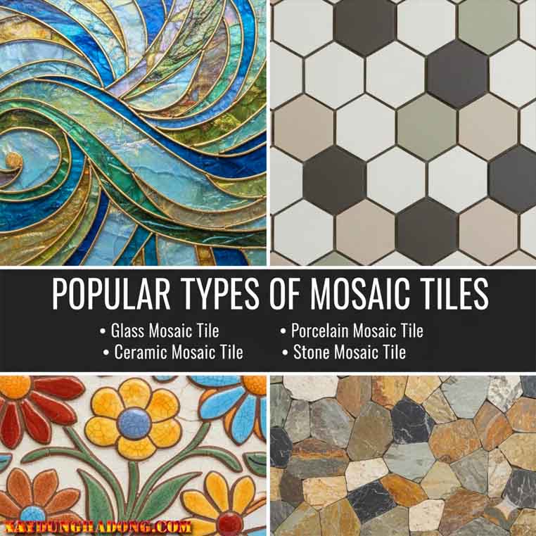 Cách lựa chọn gạch mosaic để thi công