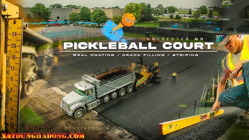 yêu cầu về kích thước khi xây dựng sân thể thao pickleball