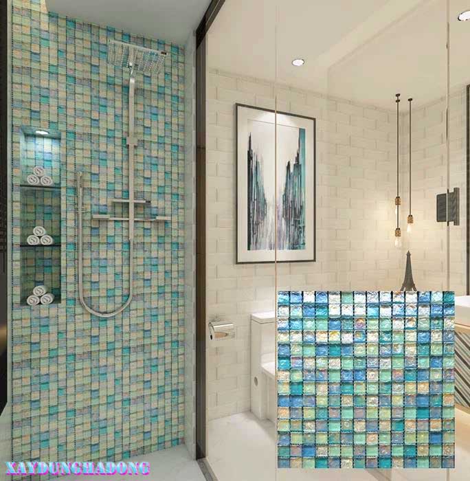 gạch khảm Mosaic ánh kim phù hợp nhiều loại công trình tại hà nội và miền bắc