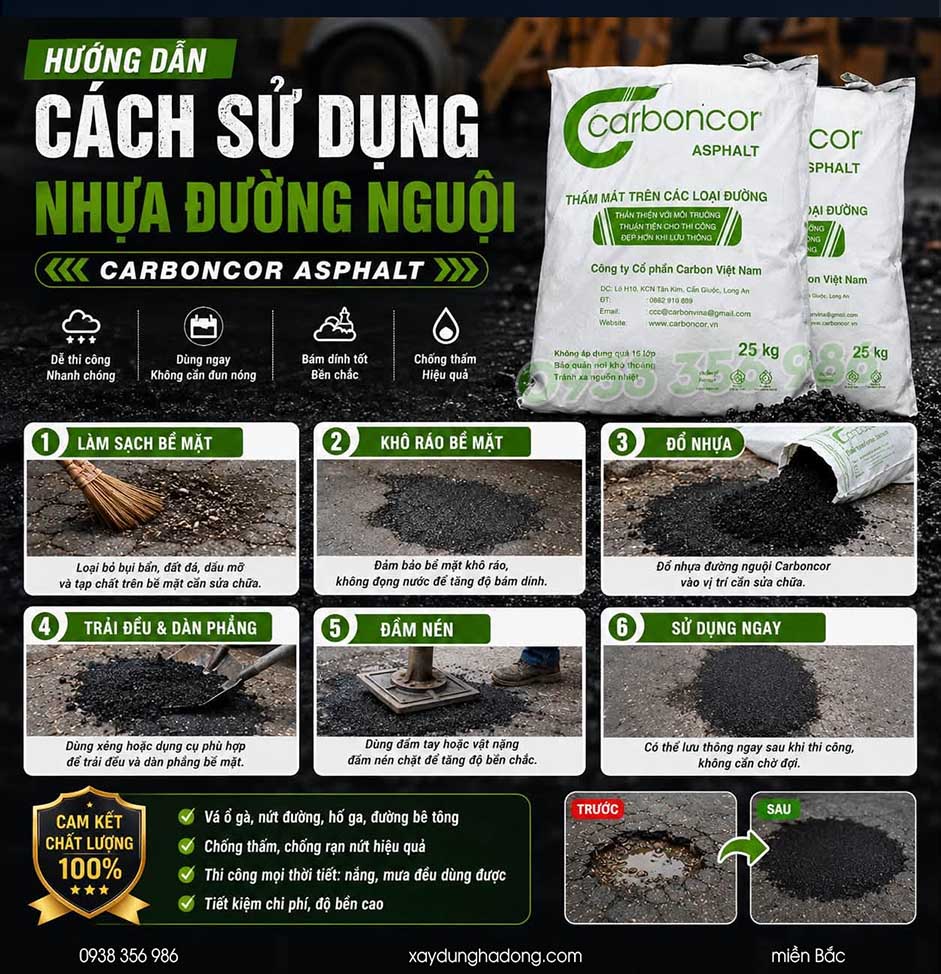 Carboncor Asphalt – Giải pháp bảo trì đường nội bộ khu công nghiệp, nhà máy đáng cân nhắc