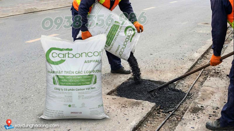 Công nghệ liên kết hóa học của bê tông nhựa nguội Carboncor Asphalt