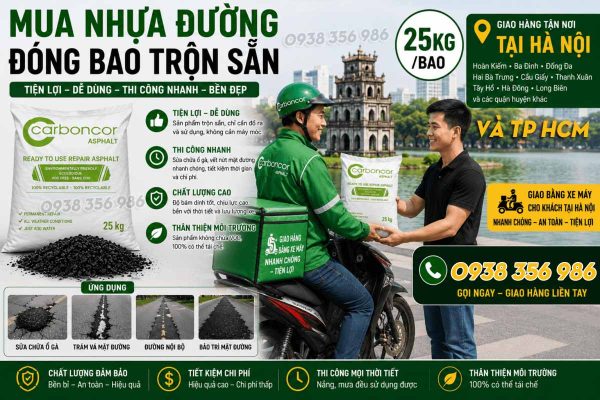 Đơn vị cung cấp Carboncor Asphalt tại miền Bắc và miền nam