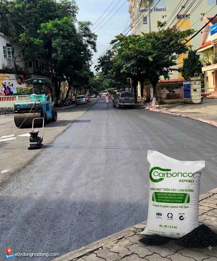 Những điều quan trọng khi thi công bê tông nhựa nguội carboncor asphalt ở miền bắc