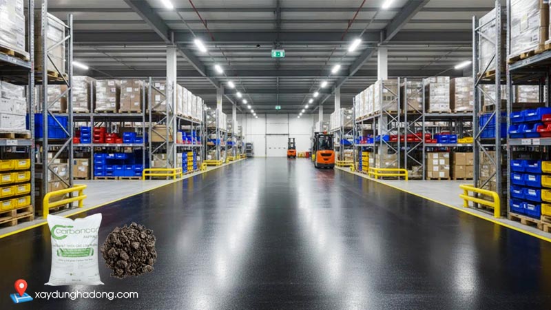 Ưu điểm của bê tông nhựa nguội Carboncor khi cải tạo sàn kho