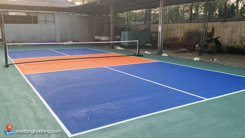 Dịch vụ thi công thảm bê tông nhựa sân pickleball giá rẻ, uy tín