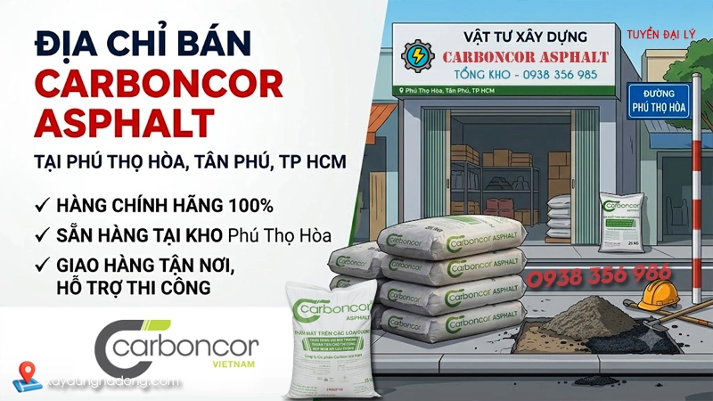 Kho bán Carboncor Asphalt tại Phú Thọ Hòa uy tín, hàng sẵn