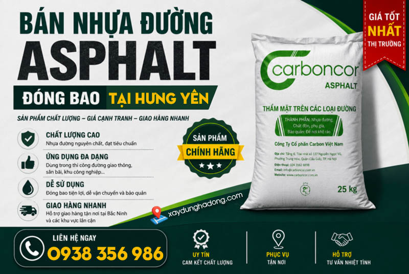 Nhu cầu sử dụng Carboncor Asphalt tại Hưng Yên