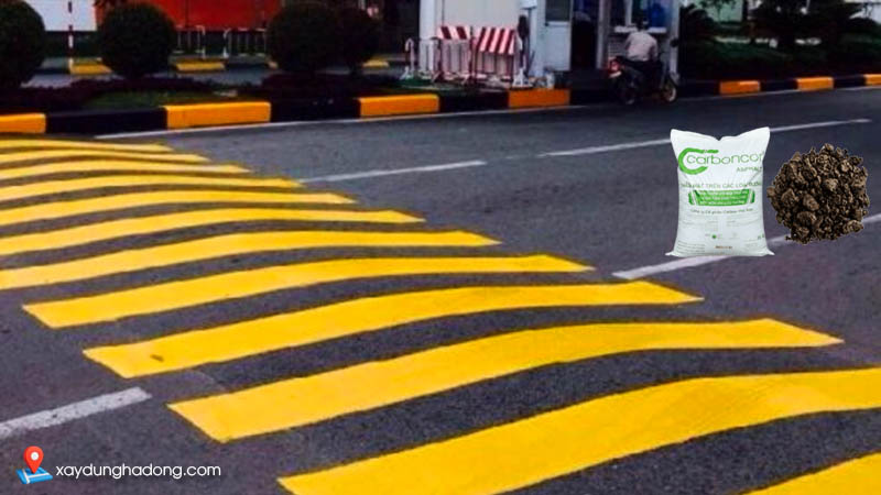 Kích thước thi công gờ giảm tốc bằng carboncor asphalt cần lưu ý