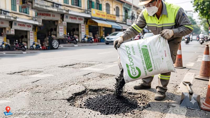 Quy trình sửa chữa Asphalt nhỏ cần chú ý điều gì?